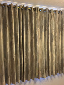 dark coloured curtains