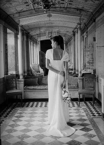 Robe de mariée bustier sur mesure en soie plissée et satin-Alice Dupraz-Toulouse-Paris-125