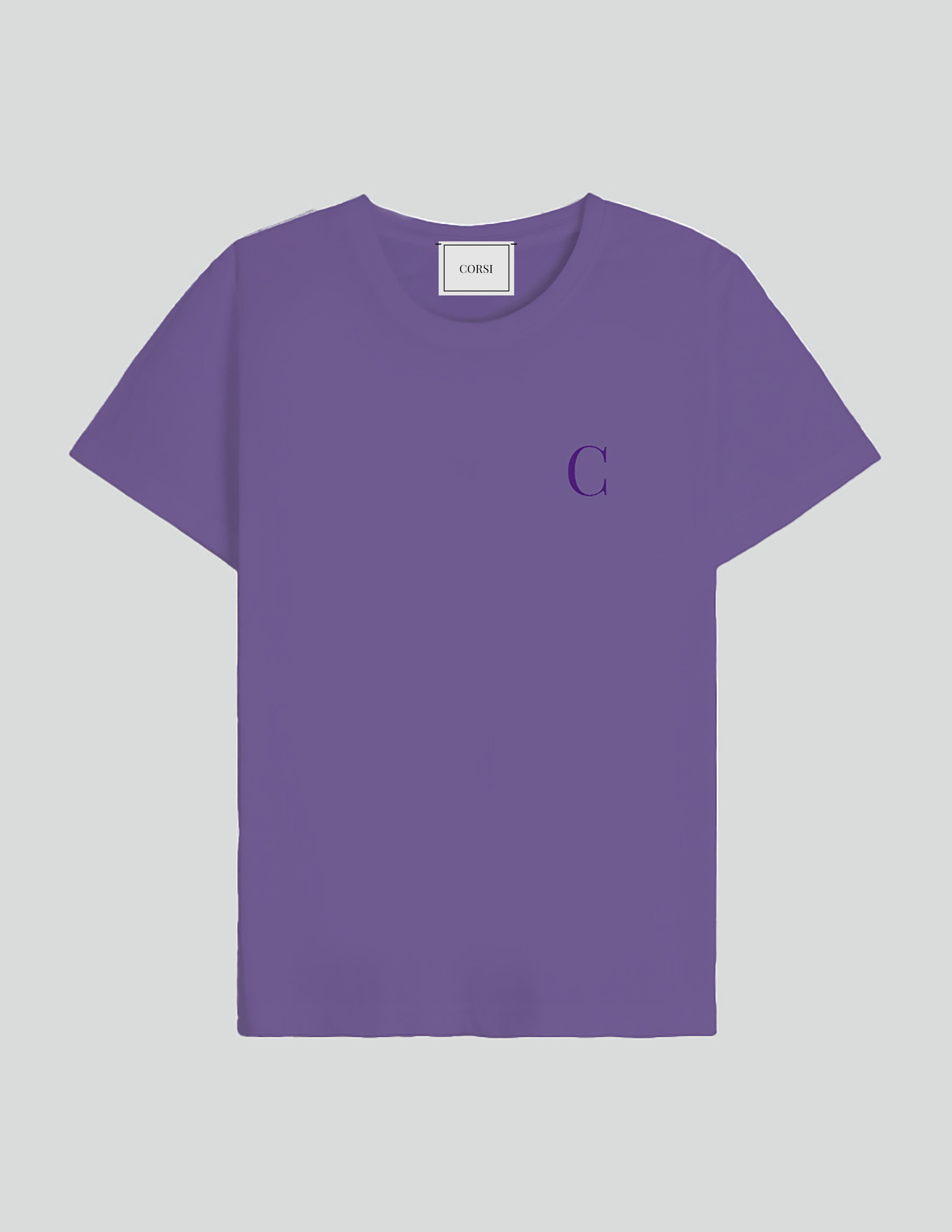 C Icon Royal Purple Cotton T-Shirt