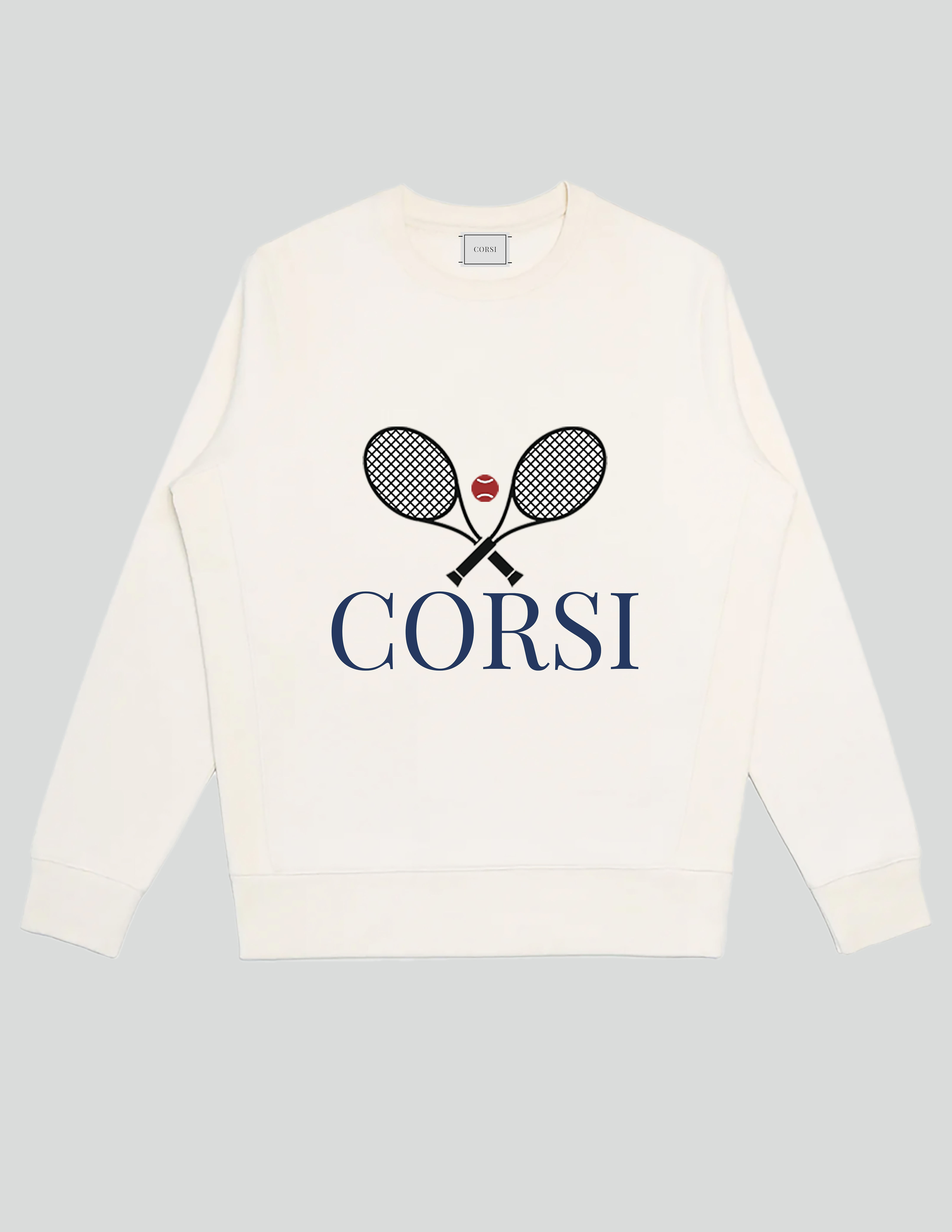 Corsi Tennis Crewneck Natural Organic Cotton