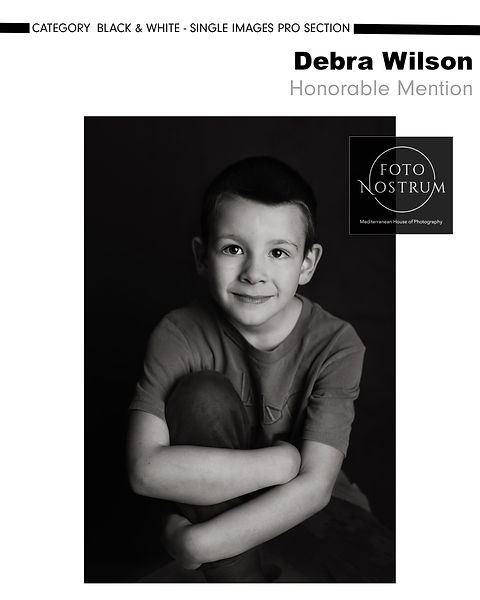 Black and White photo of a boy