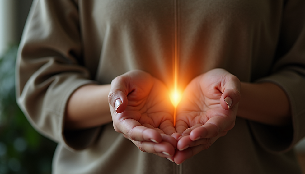 Self-Reiki hand positions for balance and healing