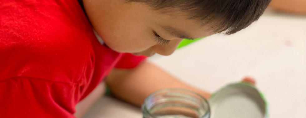 A Summer Camp doing a STEM activity (slime)