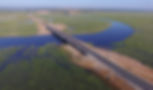 Ponte sobre o rio Cuito. Fonte: Tecnovia.