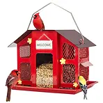 Kingsyard-Metal-Bird-Feeder-House-for-Outdoors-Hanging-Triple-Feeders-for-Finch-Cardinal-R