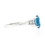Thumbnail: Vintage Platinum 1.91ctw Elongated Cushion Aquamarine Santa Maria w/ Baguette Diamond Ring