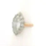 Antique Victorian Gold & Silver 2.56ctw Long Old Marquise Diamond Halo Ring