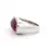 Thumbnail: 18k White Gold 4.09ctw Invisible Mystery Set Ruby Diamond Side Saddle Ring