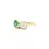 Thumbnail: 18k Gold 2.33ctw Colombian Emerald and GIA Diamond Toi et Moi Ring