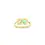 Thumbnail: 18k Gold 2.33ctw Colombian Emerald and GIA Diamond Toi et Moi Ring