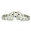 Thumbnail: Antique Art Deco 14k Gold Platinum 0.81ctw Diamond Sapphire Filigree Bracelet