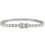 Thumbnail: 14k White Gold 8.45ctw Round Brilliant Diamond Straight Line Tennis Bracelet
