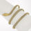 Thumbnail: Vintage 18k Yellow Gold Braided Basket Weave Snake Wrap Wrist Bangle Bracelet