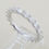 Thumbnail: 14k White Gold 2.00ctw Emerald Cut Diamond Full Eternity Band Wedding Ring