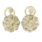 Antique Victorian 14k Gold 3.5ctw Old Mine Diamond Cluster Drop Dangle Earrings