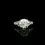 Thumbnail: Antique Art Deco Platinum 1.59ctw Old European Diamond Mosaic Ring