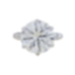 Vintage Platinum 3.80ctw Round Brilliant and Baguette Cut Diamond 3 Stone Ring
