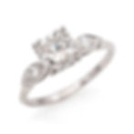 Vintage Platinum 1.11ctw Round Diamond 3 Stone Engagement Ring