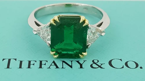 Green Tiffanys Emerald Cut Florence Simply Beautiful Four Prong
