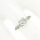 Thumbnail: Antique Art Deco 18k Gold 0.53ct European Diamond Engraved Sides Engagement Ring