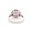 Thumbnail: Platinum 14k Rose Gold 4.99ctw Pink Sapphire Diamond Engagement Ring