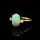 Thumbnail: 18k Yellow Gold 1.54ctw Quality Fiery Solid Opal and Diamonds 3 Stone Ring