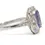 Thumbnail: Art Deco Inspired Platinum 2.61ctw NO HEAT Sapphire and Diamond Halo Rngi
