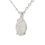 Thumbnail: 14k White Gold 1.01ctw Marquise Cut Diamond Solitaire Pendant and Chain
