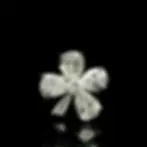 Vintage Platinum 2.63ctw Pear Round & Baguette Diamond 4 Leaf Clover Flower Ring