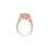 Thumbnail: Cushion Cut Natural Morganite and Diamond Halo Engagement Ring