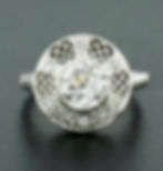 Antique Art Deco 14k Gold 1.46ctw Old European Diamond Filigree Engagement Ring