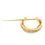 Thumbnail: Antique Victorian 14k Yellow Gold 0.90ctw Old Mine Cut Diamond Crescent Pin