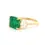 Thumbnail: 18k Yellow Gold 3.92ctw Emerald and Old European Diamond Engagement Ring