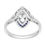 Thumbnail: Art Deco Inspired  1.67ctw Marquise Diamond and Sapphire Navette Ring
