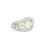 Thumbnail: Antique Edwardian Platinum 2.79ctw Old Bezel Diamond Engraved Wide Band Ring