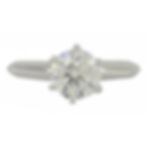 Tiffany & Co. Platinum 0.92ctw Diamond Solitaire Engagement Ring