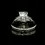 Thumbnail: Vintage Platinum 2.93ctw Old Emerald Cut and Baguette Diamond Engagement Ring