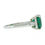 Thumbnail: Vintage Platinum 3.56ctw  Octagonal Emerald and Baguette Diamond Ring