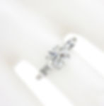 Vintage Platinum 1.63ctw Round and Baguette Diamonds Engagement Ring