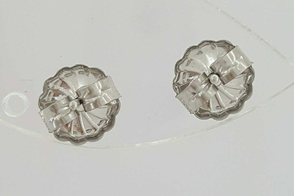 Thumbnail: 14K White Gold 1.24ctw Natural Round Brilliant Cut Diamond Stud Earrings