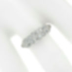 Antique Art Deco Platinum 0.64ct Transitional Cut Diamond Two Row Wave Band Ring