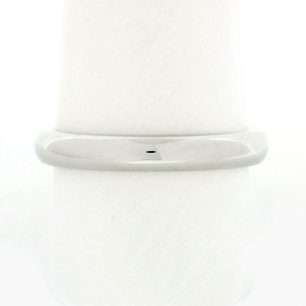 Thumbnail: Tiffany & Co. Platinum Unisex 3.5mm Classic Polished Stackable Wedding Band Ring