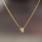 Solitaire Natural Brilliant Cut Diamond Bezel Wedding Engagement Bridal Necklace