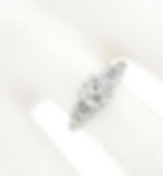 Vintage Platinum 1.35ct GIA European Diamond w/ Marquise Accents Engagement Ring