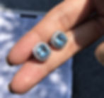 Antique Inspired 14k Gold 4.31ctw Cushion Topaz & Diamond Halo Stud Earrings