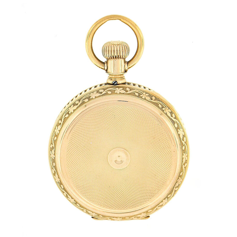 Thumbnail: Antique 14k Yellow Gold Elgin Pocket Watch