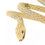 Thumbnail: Vintage 18k Yellow Gold Braided Basket Weave Snake Wrap Wrist Bangle Bracelet