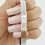 Thumbnail: Designer 18k White Gold Cartier LOVE 6mm Size 17 Bangle Bracelet