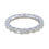Thumbnail: 14k White Gold 2.00ctw Emerald Cut Diamond Full Eternity Band Wedding Ring