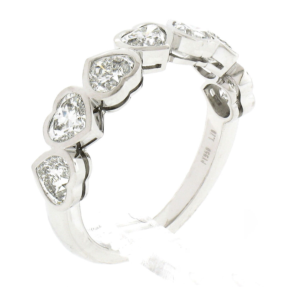 Thumbnail: Heart Diamond Band Anniversary Ring 